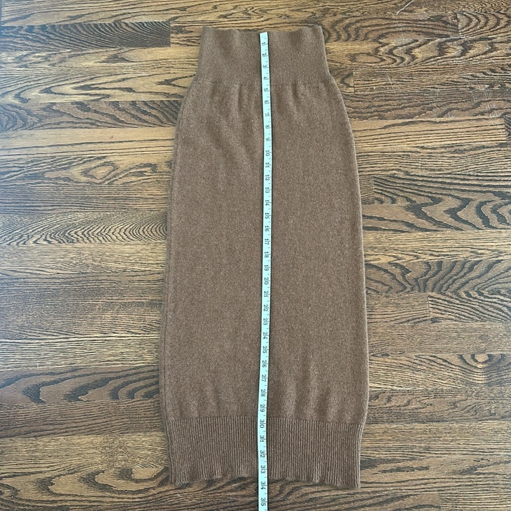 The Reset Perfect Pencil Knit Midi Skirt in Cedar Brown Size S - Picture 13 of 15